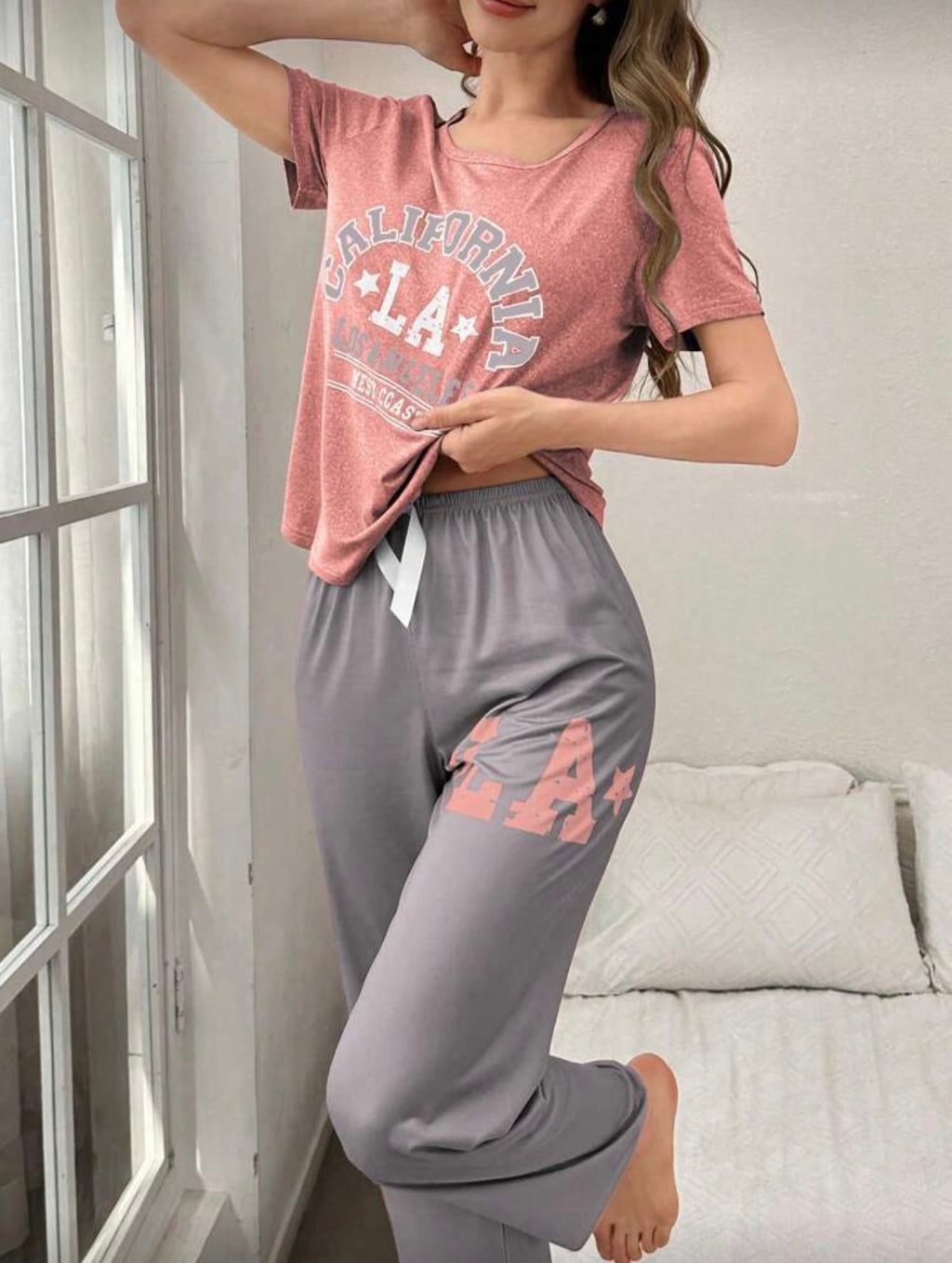 Conjunto Pijama California LA Rosa