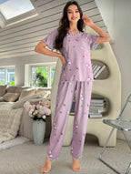 Conjunto Pijama Soft Lilac Floral