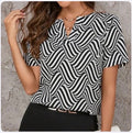 Blusa de Dama Abstract Wave Chic