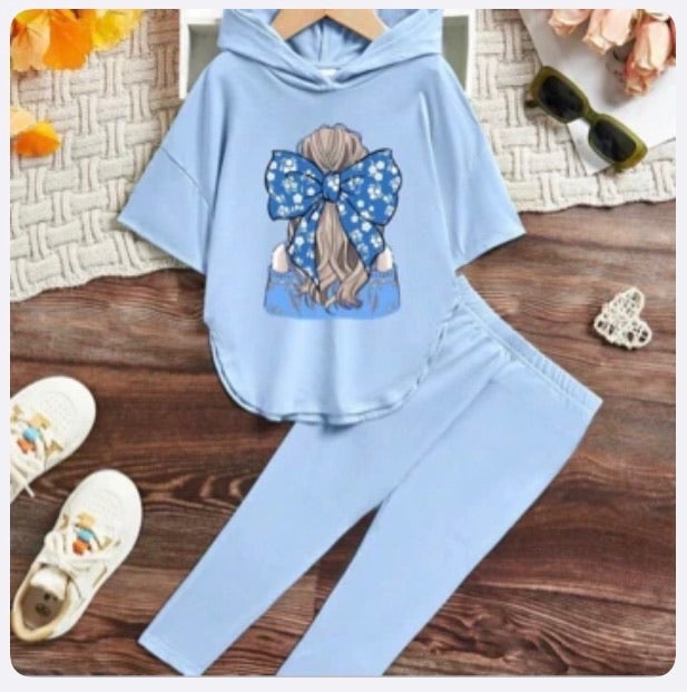 Conjunto Infantil Blue Bow Cozy Set
