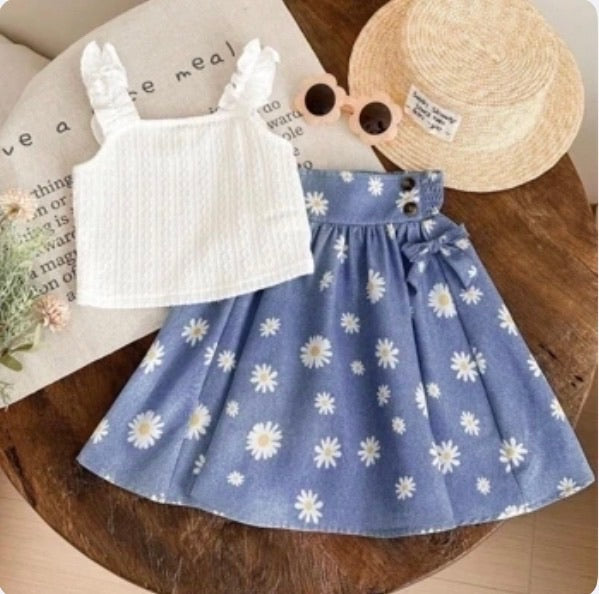 Conjunto Infantil Daisy Blue Charm