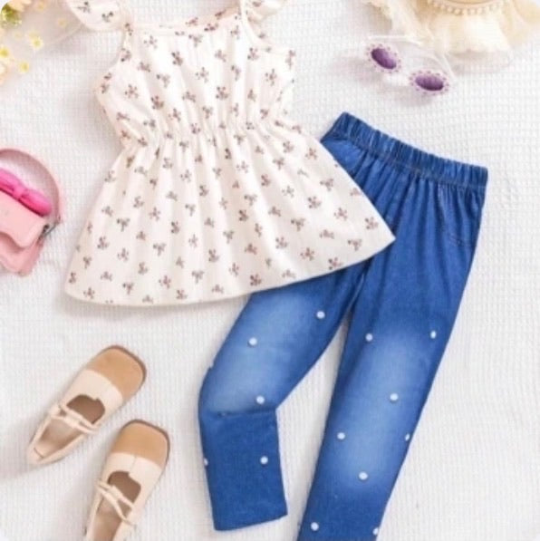 Conjunto Infantil Garden Blue Delight