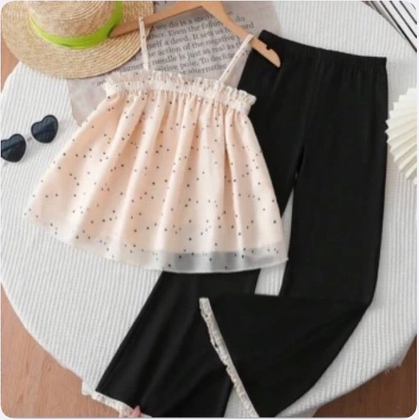 Conjunto Infantil Polka Tulle Chic