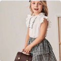 Conjunto Infantil Ruffle Classic Black & White