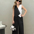Conjunto Infantil Vest Chic Black