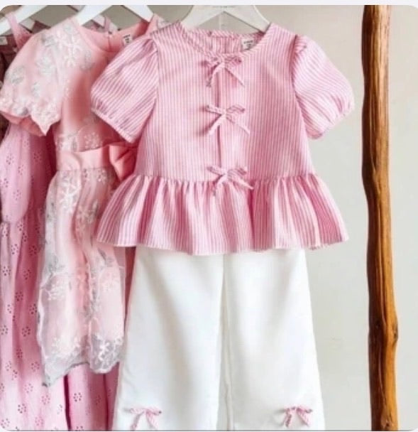 Conjunto Infantil Pink Lace Delight