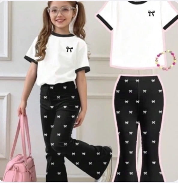 Conjunto Infantil Bow Classic Black