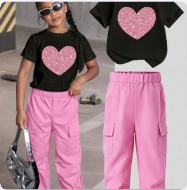 Conjunto Infantil Pink Heart Urban