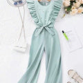Enterizo Infantil Mint Ruffle Elegance