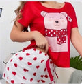 Pijama de Dama Teddy Heart Cozy