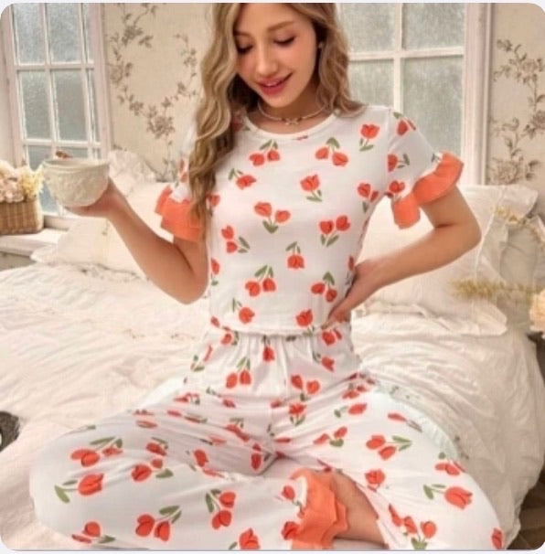 Pijama de Dama Orange Tulip Soft
