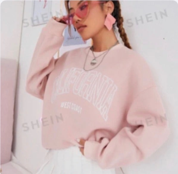 Sudadera de Dama California Soft Pink