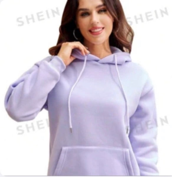 Sudadera de Dama Lavender Hoodie Basic
