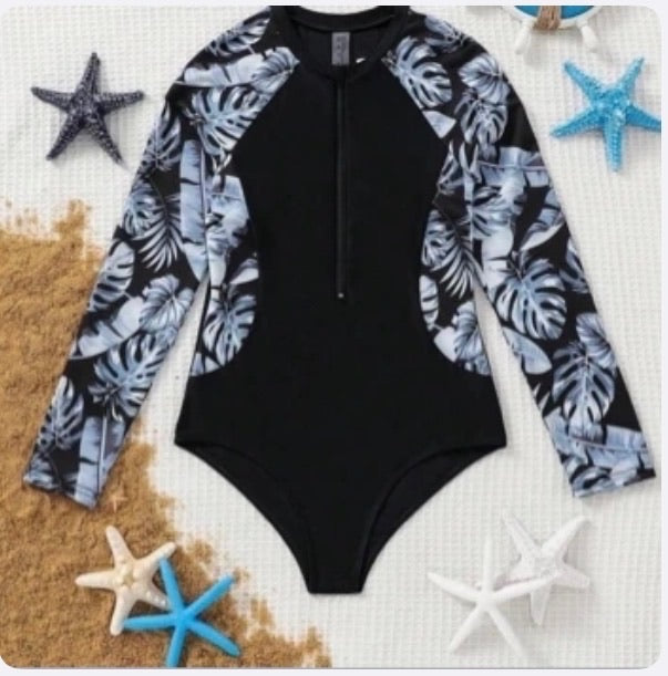 Traje de Baño Infantil Tropical Long Sleeve