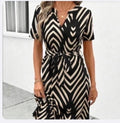 Vestido de Dama Zebra Wrap Chic