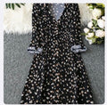 Vestido de Dama Black Mini Floral