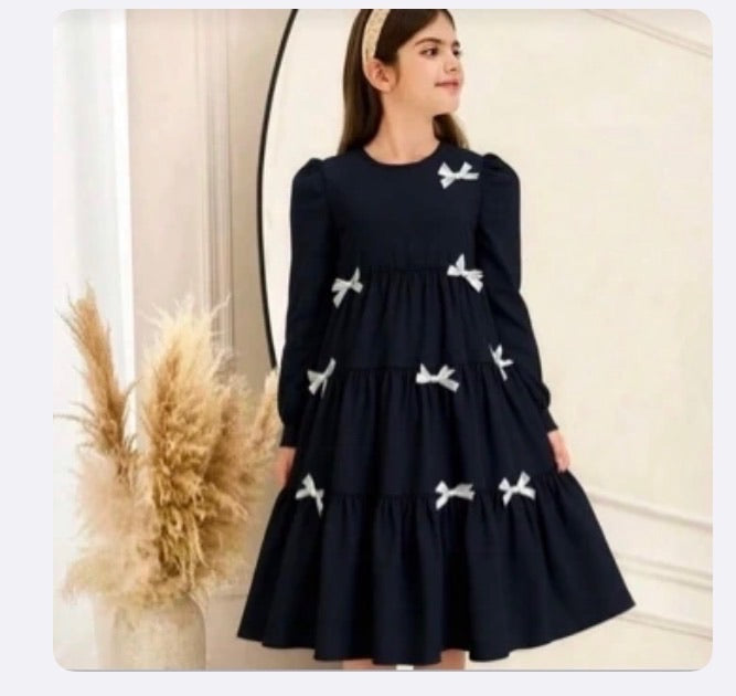 Vestido Infantil Black Bow Classic