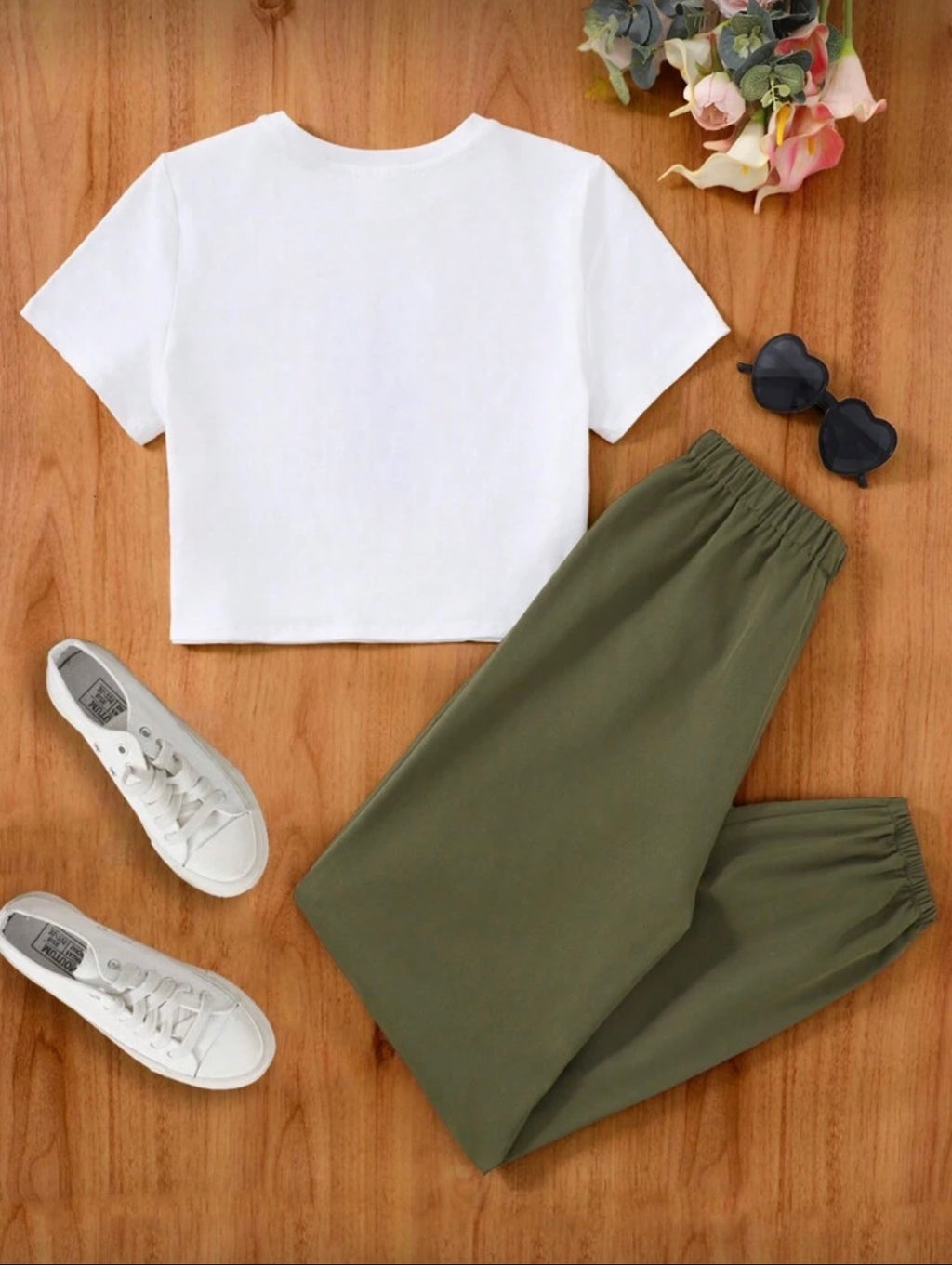 Conjunto Infantil Olive Bow Style