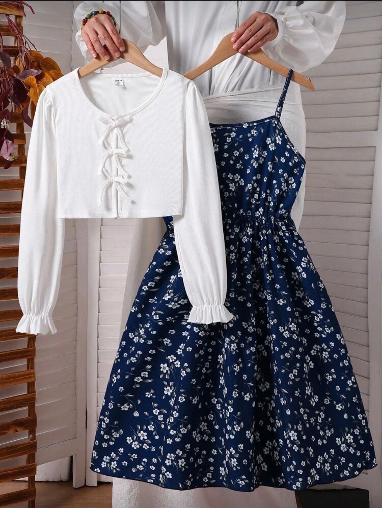Conjunto Infantil Blue Floral Elegance
