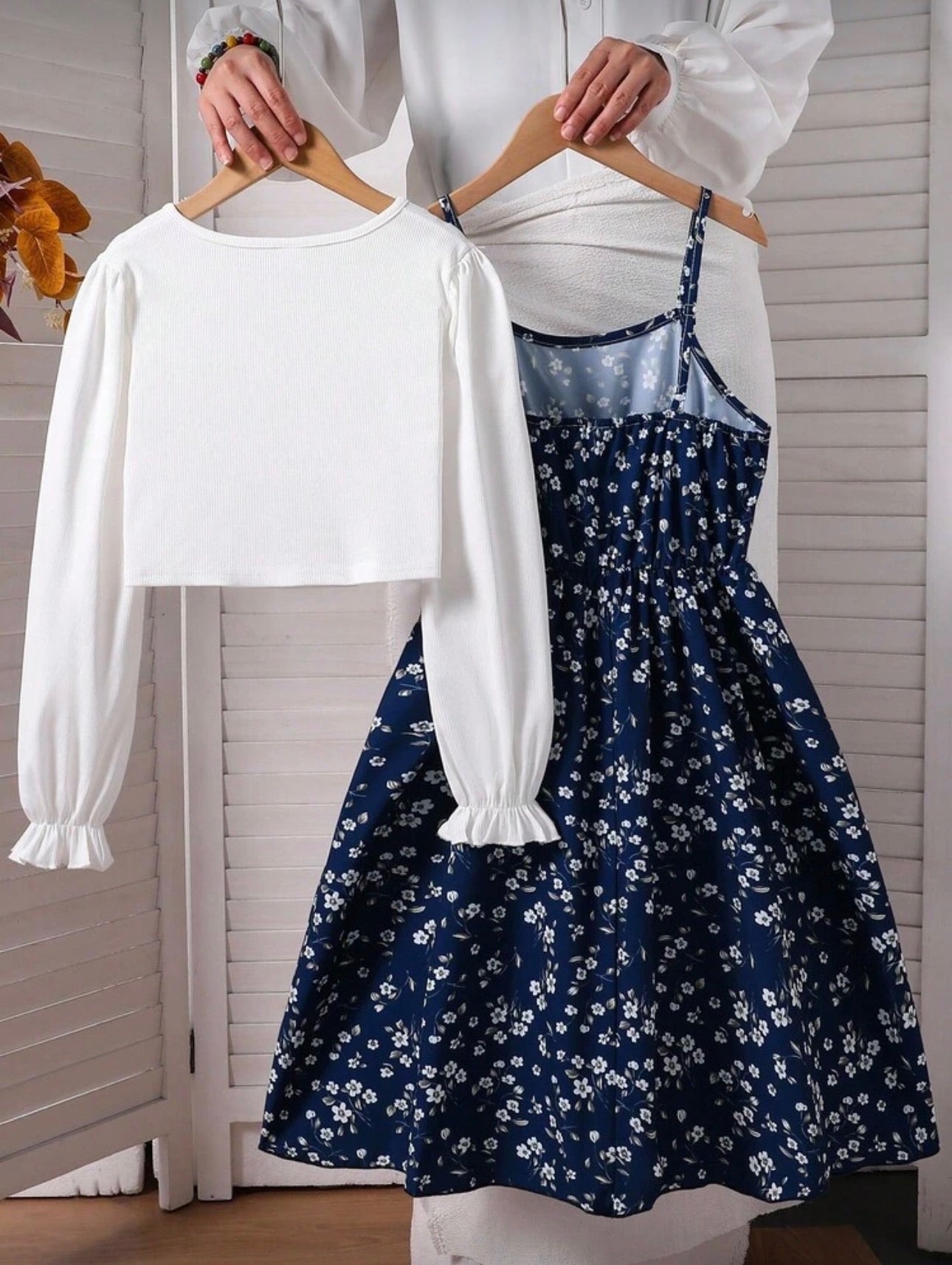 Conjunto Infantil Blue Floral Elegance