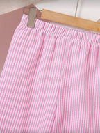Conjunto Infantil Pink Gingham Peplum
