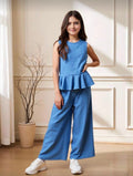 Conjunto Infantil Light Blue Peplum