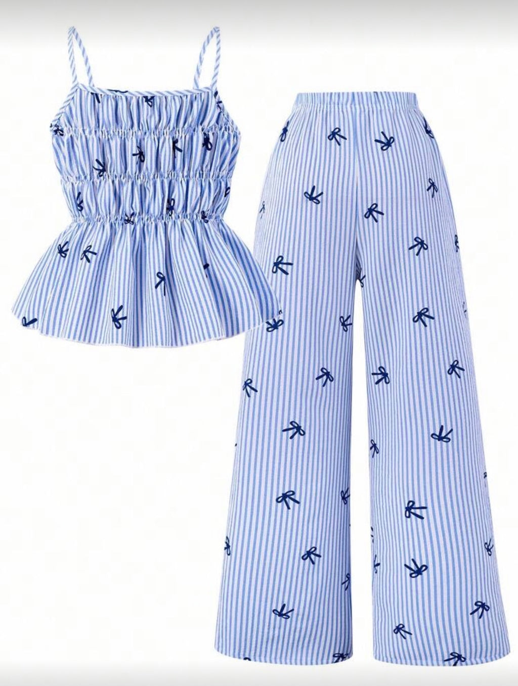 Conjunto Infantil Blue Stripe Bird Summer Set