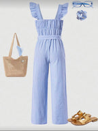 Enterizo Infantil Sky Ruffle Belted
