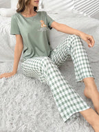 Pijama Femenina Green Bear Comfort
