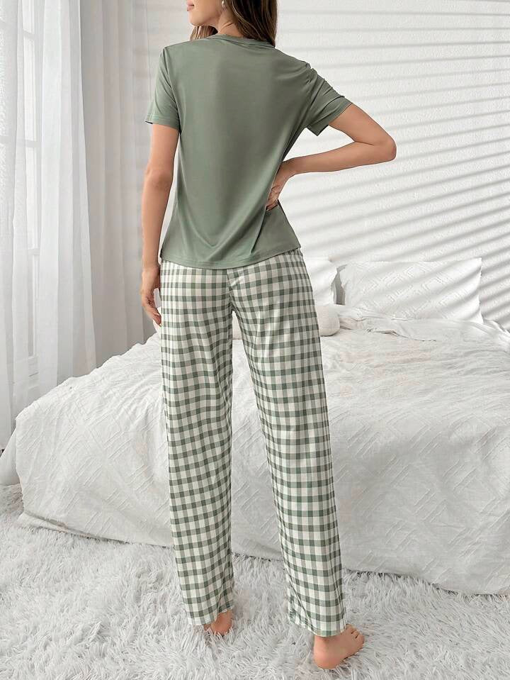 Pijama Femenina Green Bear Comfort