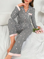 Pijama Femenina Classic Stripe Comfort