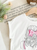 Conjunto Infantil Pink Bow Sketch Set
