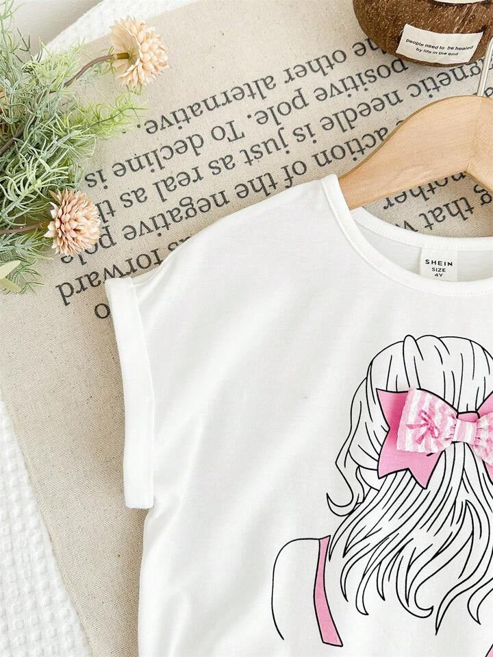Conjunto Infantil Pink Bow Sketch Set