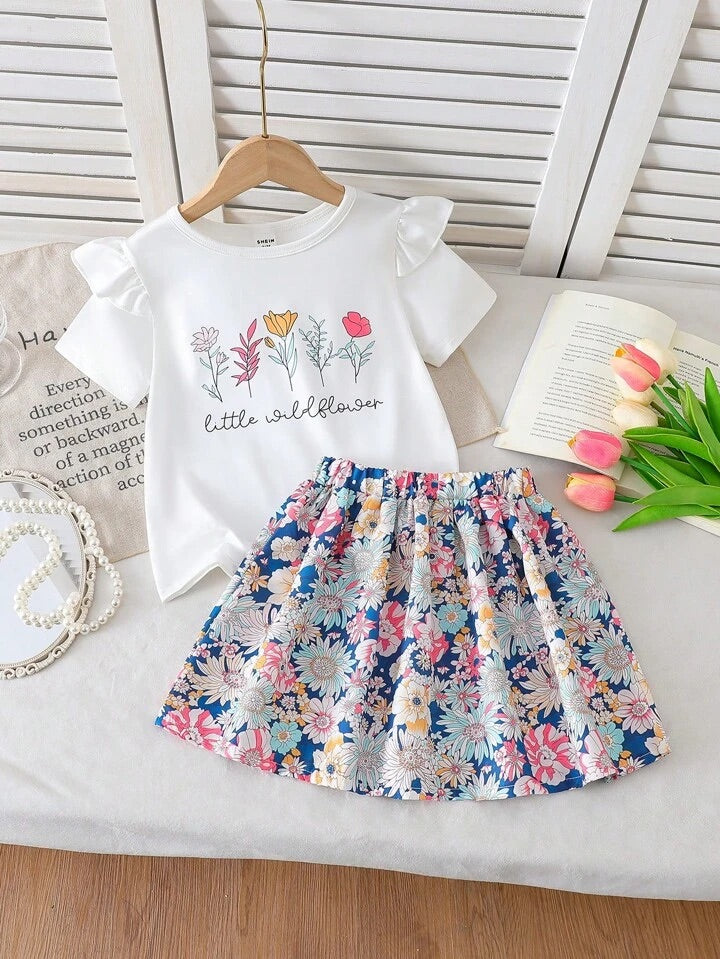 Conjunto Infantil Floral Sweet Garden