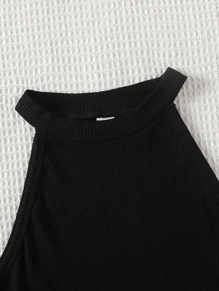 Conjunto Infantil Black & Beige Casual Chic