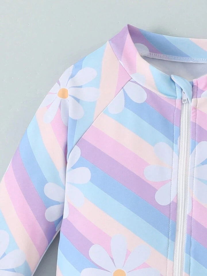 Traje de Baño Infantil Pastel Daisy