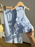 Conjunto Infantil Blue Blossom Summer Set
