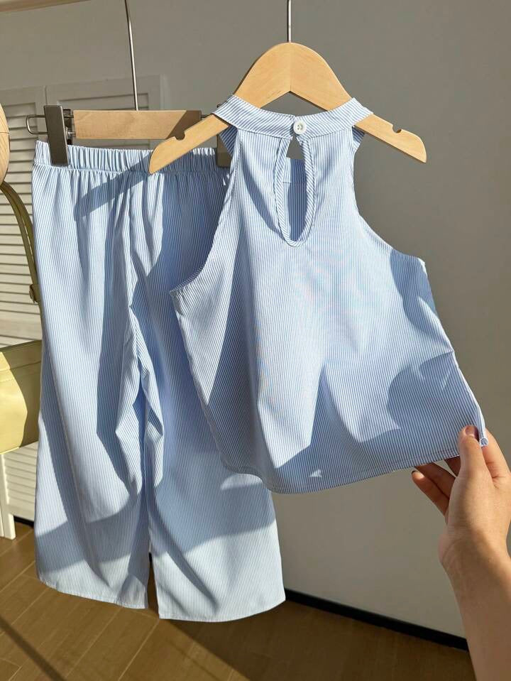 Conjunto Infantil Blue Blossom Summer Set