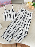 Conjunto Infantil Black Bow Stripe Set