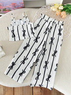 Conjunto Infantil Black Bow Stripe Set