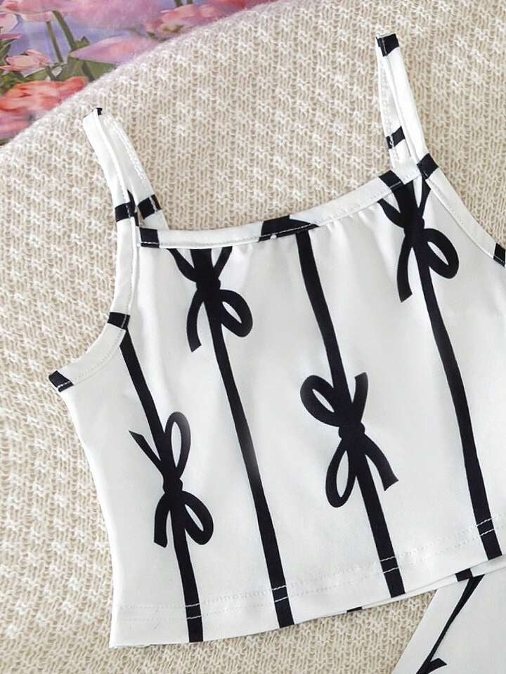 Conjunto Infantil Black Bow Stripe Set