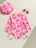 Traje de Baño Infantil Pink Blossom Sun Set