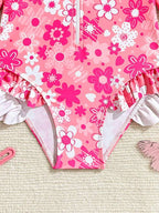 Traje de Baño Infantil Pink Blossom Sun Set