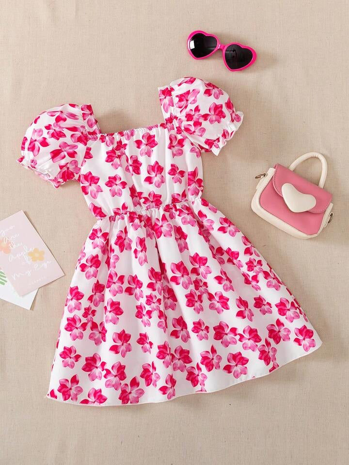 Vestido Infantil Pink Blossom Charm