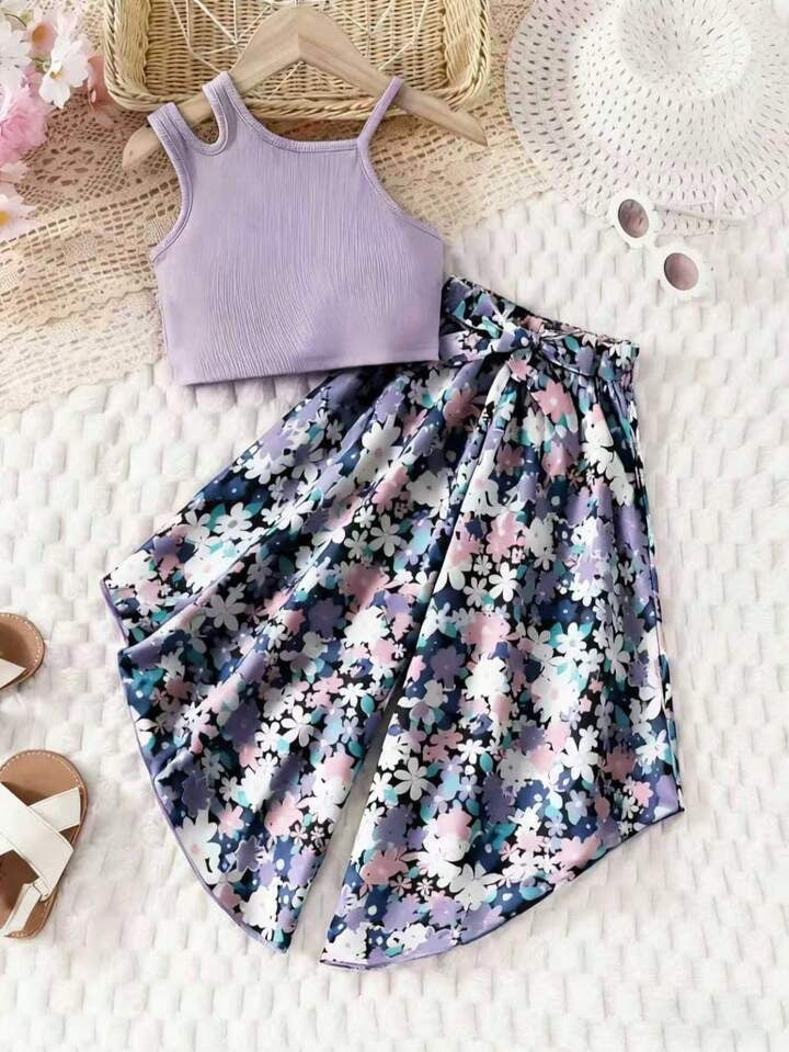 Conjunto Infantil Floral Lilac Breeze