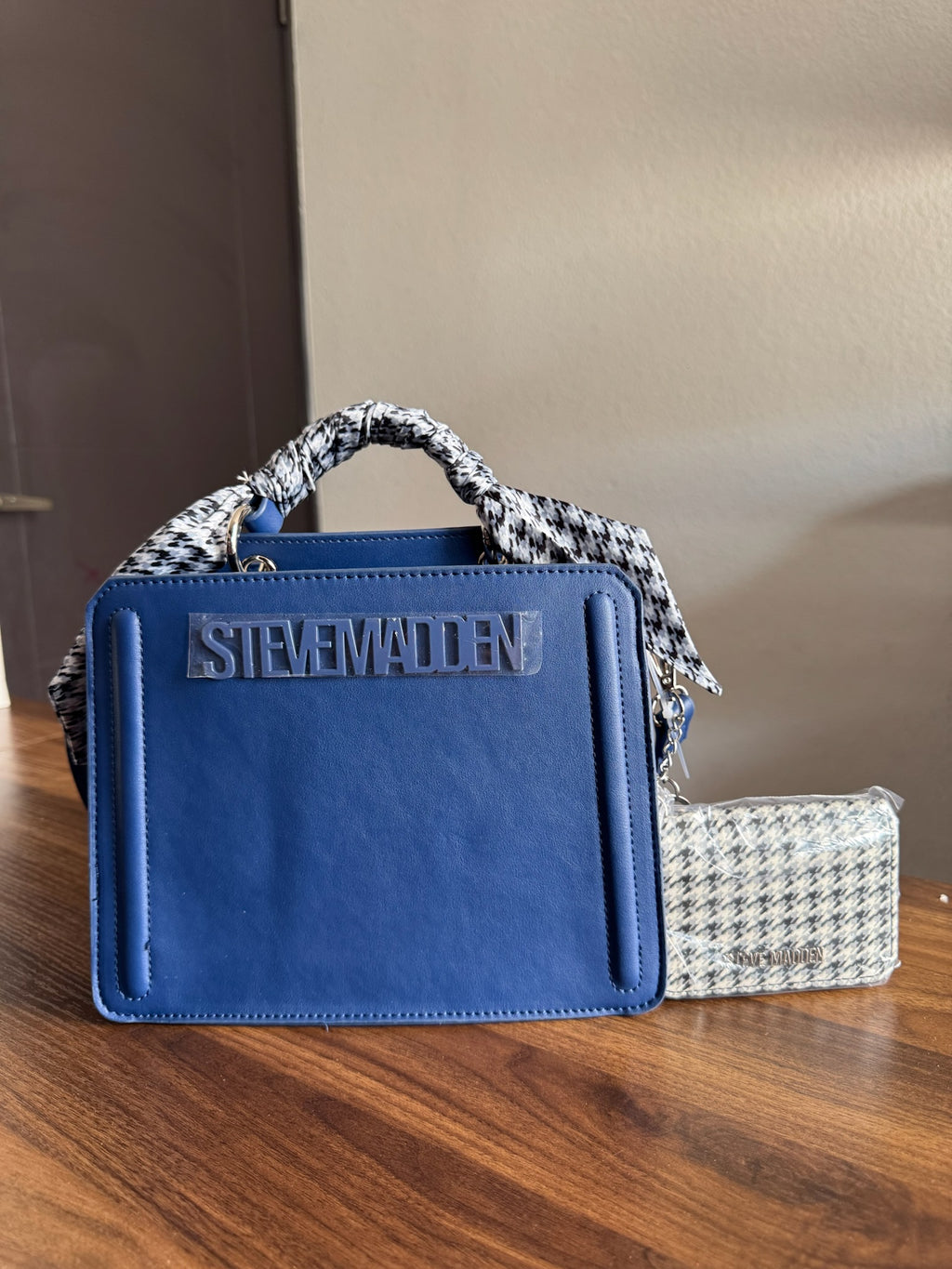 Bolsa Steve Madden Mini Crossbody Royal Blue Set