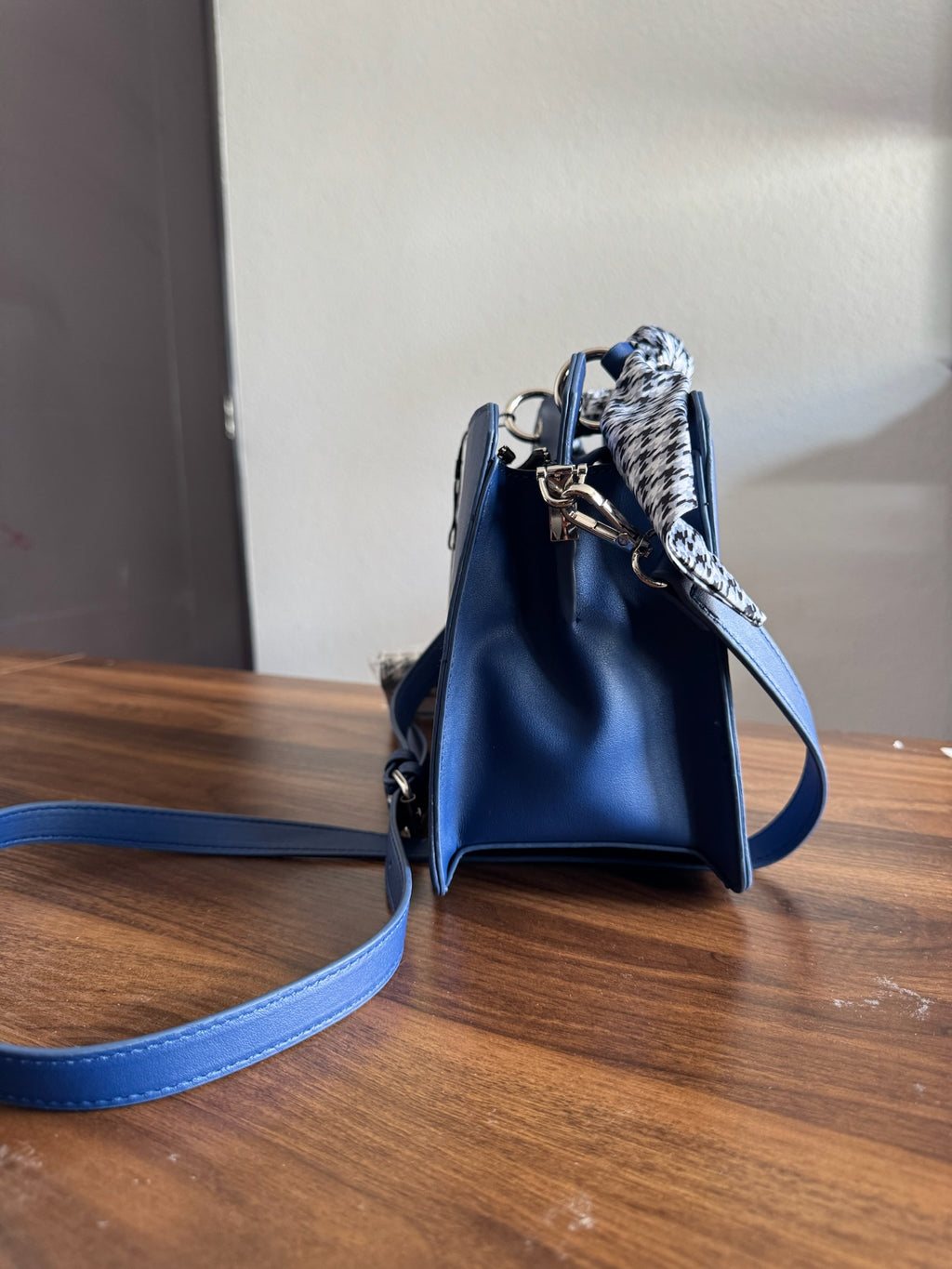 Bolsa Steve Madden Mini Crossbody Royal Blue Set