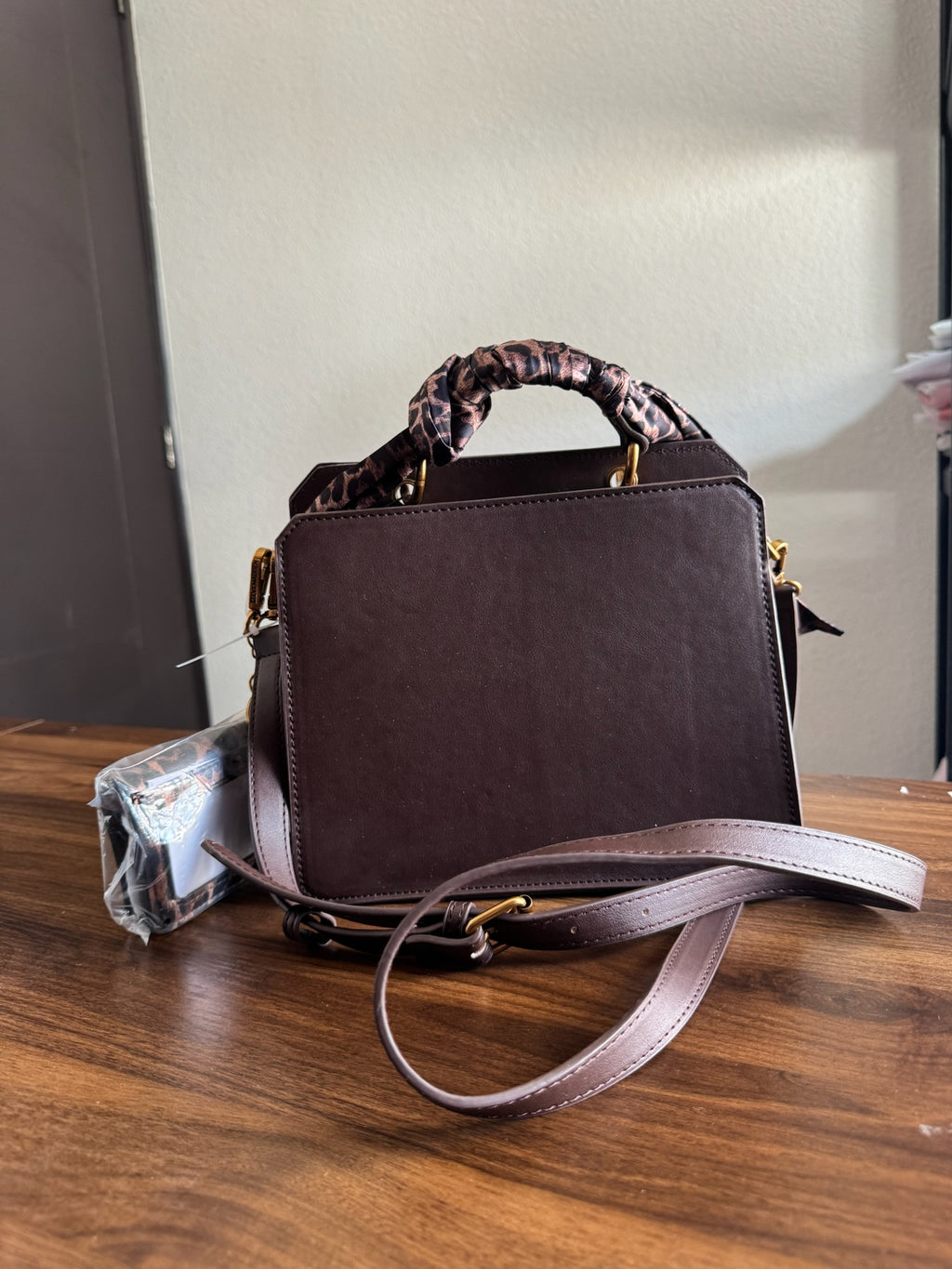 Bolsa Steve Madden Mini Crossbody Brown Set