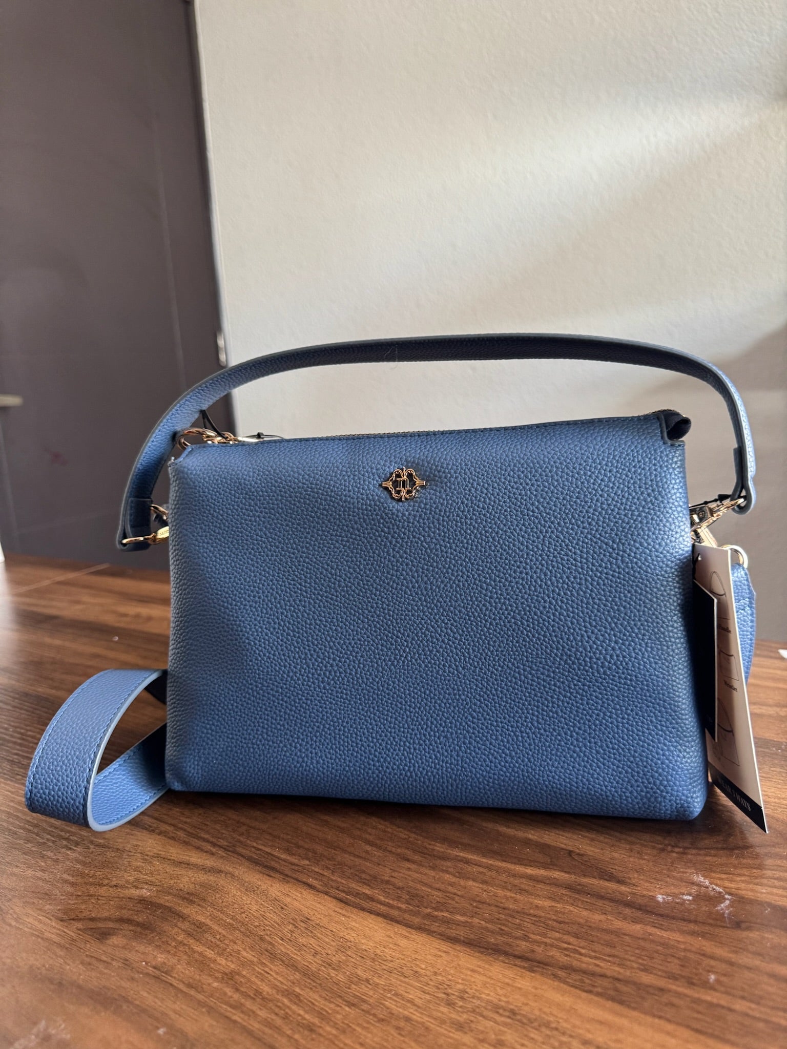 Bolsa Nanette Lepore Double Zip Crossbody Blue