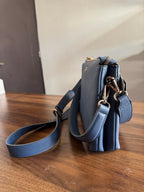 Bolsa Nanette Lepore Double Zip Crossbody Blue